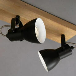 Deckenstrahler Arbo Mit Holzelement, Dreiflammig 14 Deckenstrahler Arbo Mit Holzelement, Dreiflammig -Beleuchtung Rabatte 1510548 4