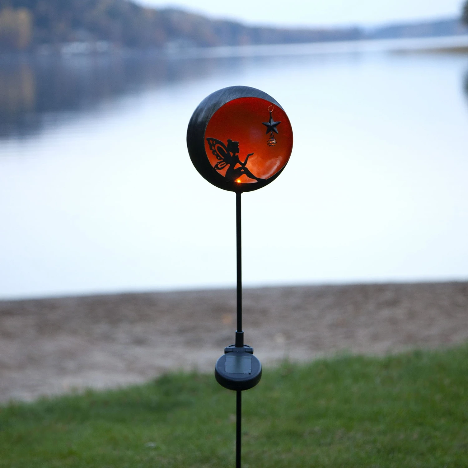 LED-Solarleuchte Fairytale, Orange 4 LED-Solarleuchte Fairytale, Orange – Bild 2