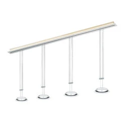 BANKAMP Strada Callas Hängeleuchte, 4fl, 185 Cm