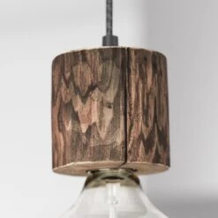 Envostar Terra Hängelampe Kiefer Dunkel 3fl Eckig -Beleuchtung Rabatte 1573310 3