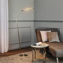 Rothfels Jolamira LED-Stehlampe, Dimmer, Nickel