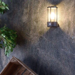 Sensor-Außenwandleuchte Adebar, E27, Dunkelgrau -Beleuchtung Rabatte 2500631 3