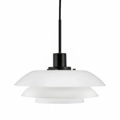 Dyberg Larsen DL31 Hängeleuchte Glasschirm Schwarz