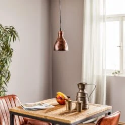 EGLO Vintage-Pendelleuchte Priddy 1 1flg., Kupfer Antik 13 EGLO Vintage-Pendelleuchte Priddy 1 1flg., Kupfer Antik -Beleuchtung Rabatte 3031783 2