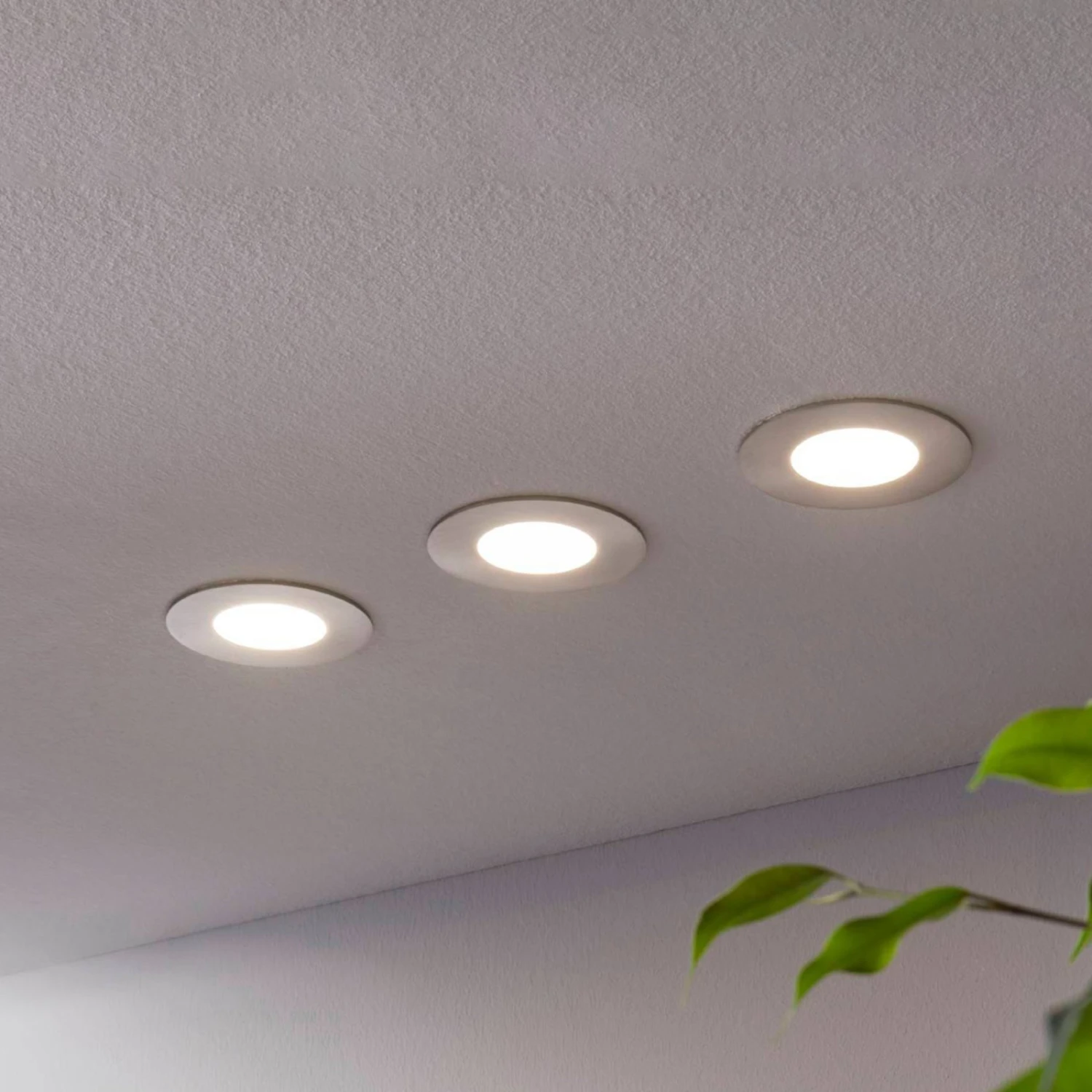 EGLO Connect Fueva-C Einbauspot 3 X 3W RGBW Nickel 3 EGLO Connect Fueva-C Einbauspot 3 X 3W RGBW Nickel