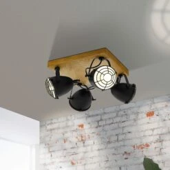 EGLO Deckenstrahler Gatebeck, Quadratisch, 4-flammig