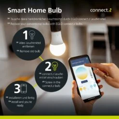 EGLO Connect-z E27 G80 Globe 5,5W 400lm 2200-6500K -Beleuchtung Rabatte 3032733 6