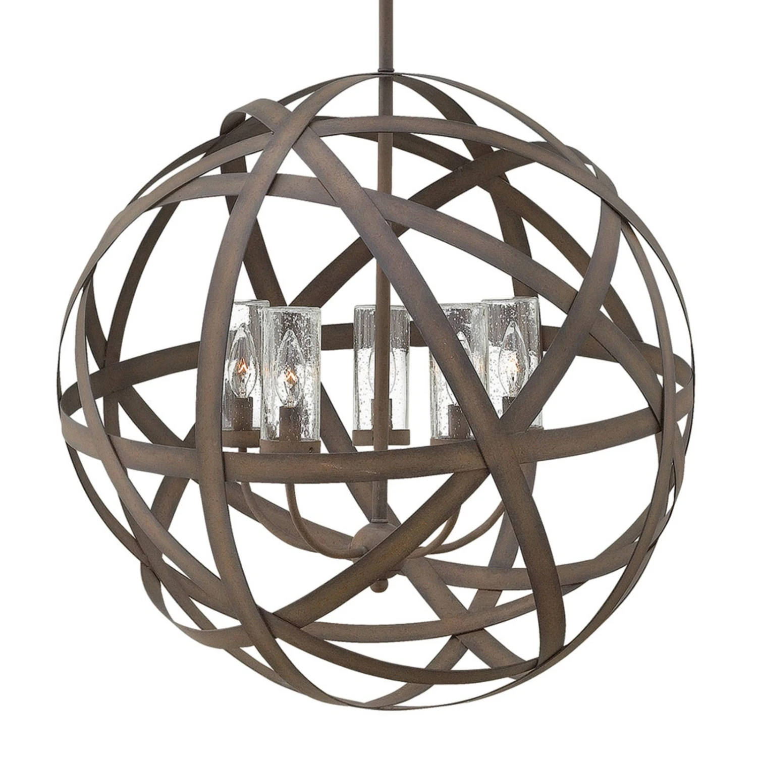 Handgeschmiedete Außen-Hängeleuchte Carson, 5-flg. 3 Handgeschmiedete Außen-Hängeleuchte Carson, 5-flg.