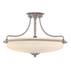 Deckenlampe Griffin Mit Abstand, Nickel, Ø 57 Cm