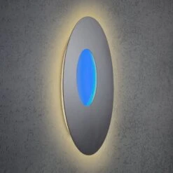 Escale Blade Open LED-Wandlampe RGBW Grau Ø59cm