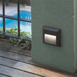 Grant - Eckige LED-Außenwandleuchte -Beleuchtung Rabatte 3505356 1