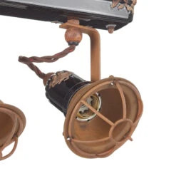 Wandlampe C1677/1 Mit Korb, Dreiflammig, Schwarz -Beleuchtung Rabatte 3517255 3