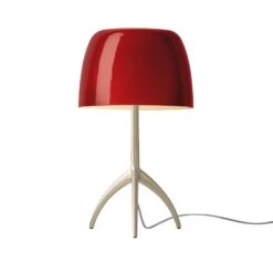 Foscarini Lumiere Piccola Creme/rot Dimmbar