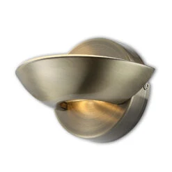 Globo Altmessingfarbene LED-Wandleuchte Cosimo