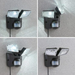 LED-Solarstrahler Ignaz, 2-flammig, Dunkelgrau 14 LED-Solarstrahler Ignaz, 2-flammig, Dunkelgrau -Beleuchtung Rabatte 4018158 3