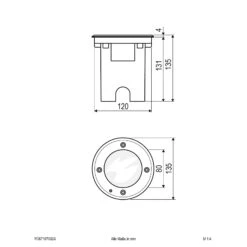 EVN Pentola LED-Bodeneinbauleuchte Rund Anthrazit 9 EVN Pentola LED-Bodeneinbauleuchte Rund Anthrazit -Beleuchtung Rabatte 4026286 3