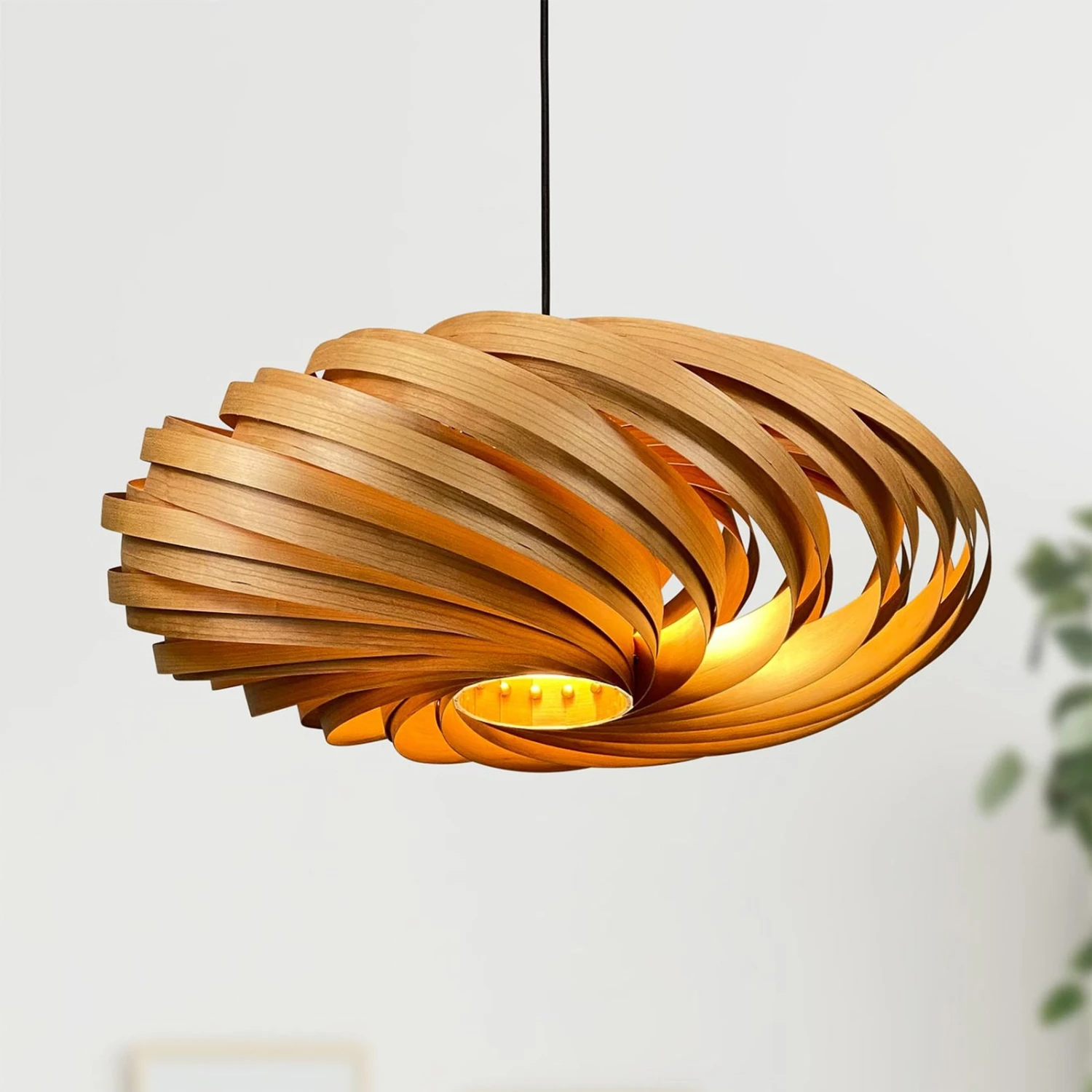 Gofurnit Veneria Hängeleuchte, Kirschbaum, Ø 60 Cm 3 Gofurnit Veneria Hängeleuchte, Kirschbaum, Ø 60 Cm