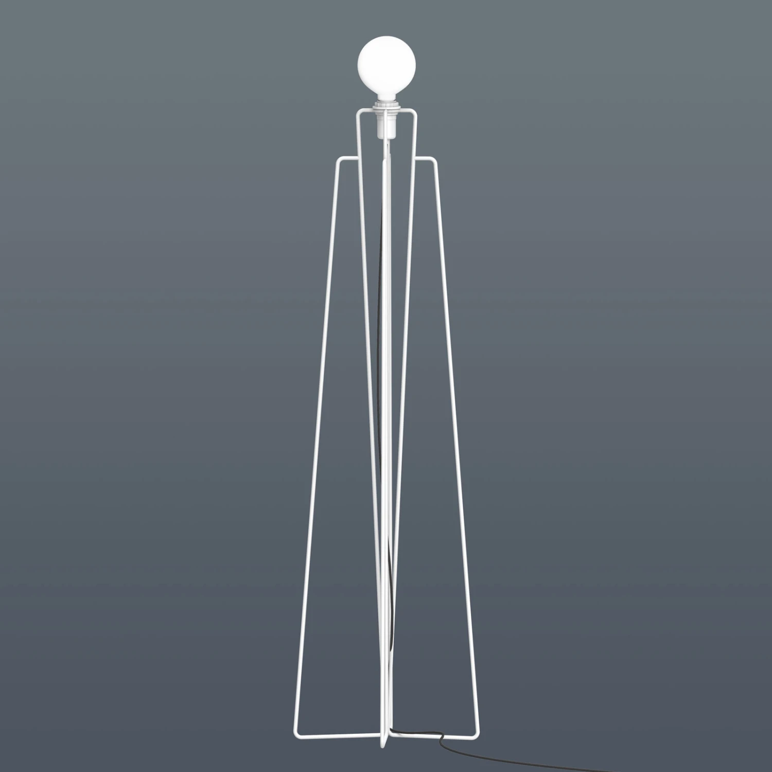 GRUPA Model M1 LED-Stehleuchte Weiß Kabel Schwarz 4 GRUPA Model M1 LED-Stehleuchte Weiß Kabel Schwarz – Bild 2