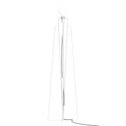 GRUPA Model M1 LED-Stehleuchte Weiß Kabel Schwarz