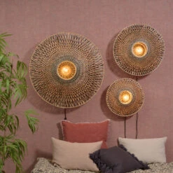 GOOD & MOJO Bali Wandleuchte Aus Bambus, Ø 44 Cm -Beleuchtung Rabatte 5046014 3