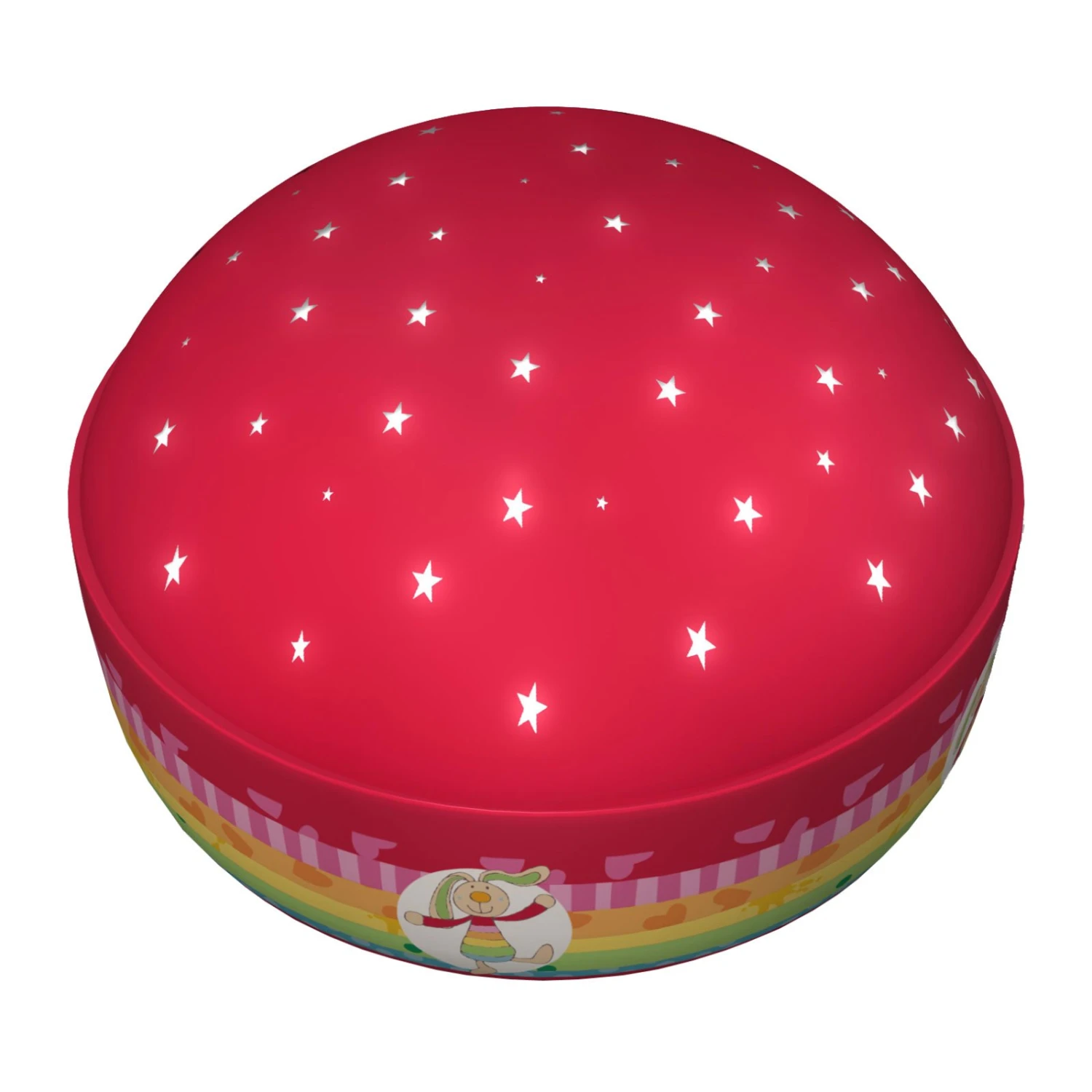 Projektions-Nachtlicht Rainbow Rabbit In Pink 3 Projektions-Nachtlicht Rainbow Rabbit In Pink