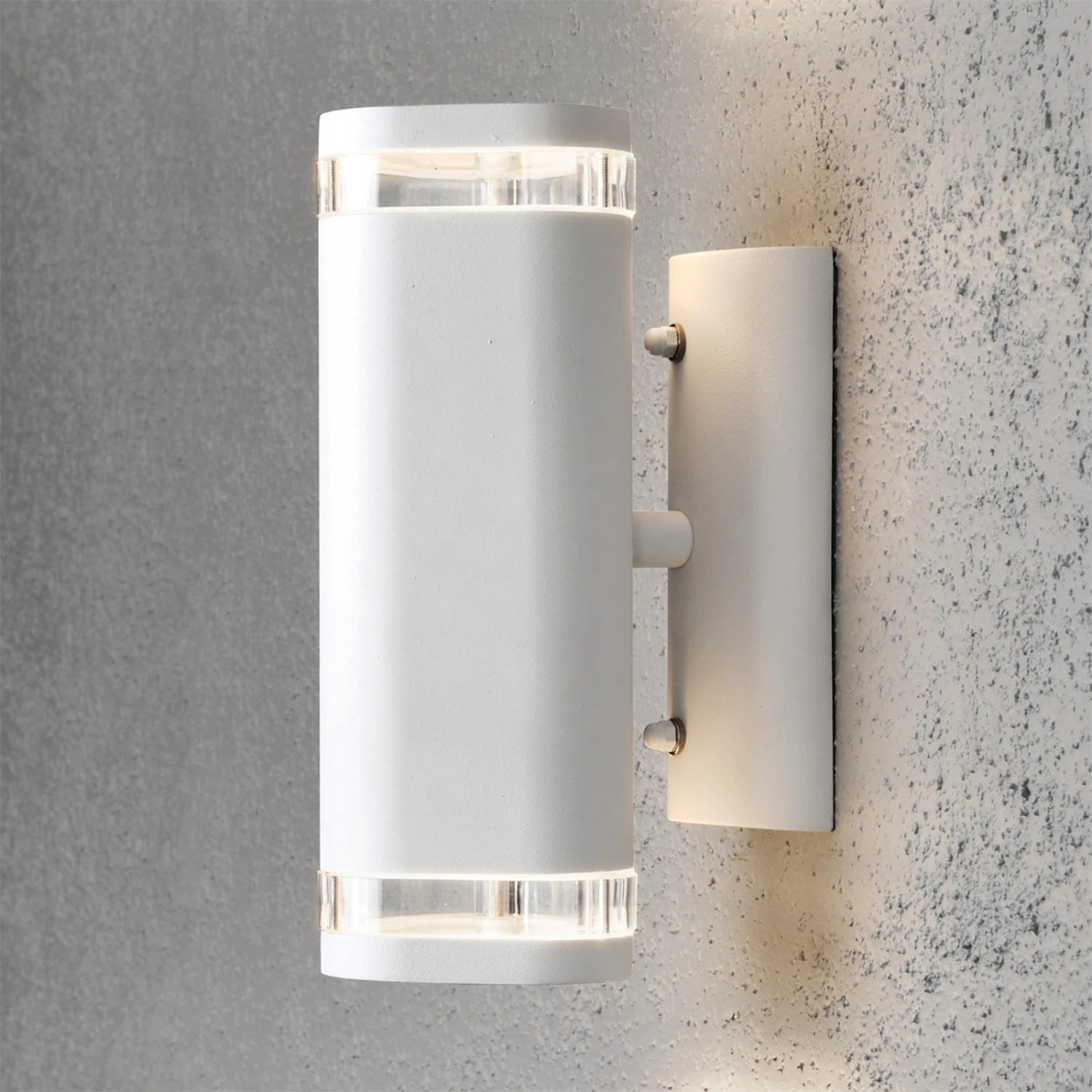 Konstsmide Außenwandleuchte Modena Mit Schlitz, 2-fl. Weiß 3 Konstsmide Außenwandleuchte Modena Mit Schlitz, 2-fl. Weiß