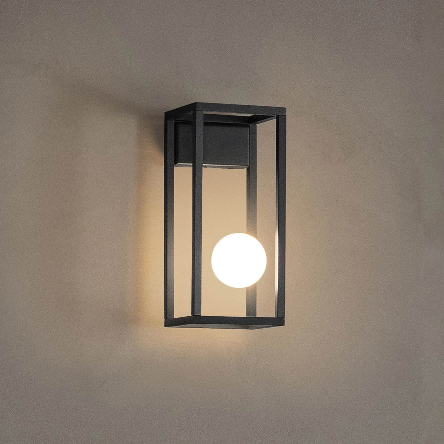 Karman Abachina LED-Wandlampe 1-Fl. IP44 Schwarz 3 Karman Abachina LED-Wandlampe 1-Fl. IP44 Schwarz