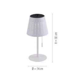 LED-Tischlampe Mandy USB-Anschluss, Solar, Weiß 17 LED-Tischlampe Mandy USB-Anschluss, Solar, Weiß -Beleuchtung Rabatte 6003212 7