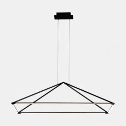 LEDS-C4 Tubs LED-Hängelampe Matt-schwarz 90x60 Cm