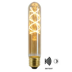 LED-Lampe E27 Röhre T30 4W 2.200K Amber Sensor