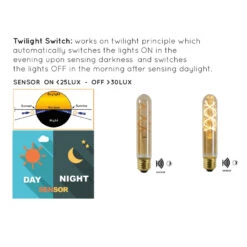 LED-Lampe E27 Röhre T30 4W 2.200K Amber Sensor -Beleuchtung Rabatte 6055636 3