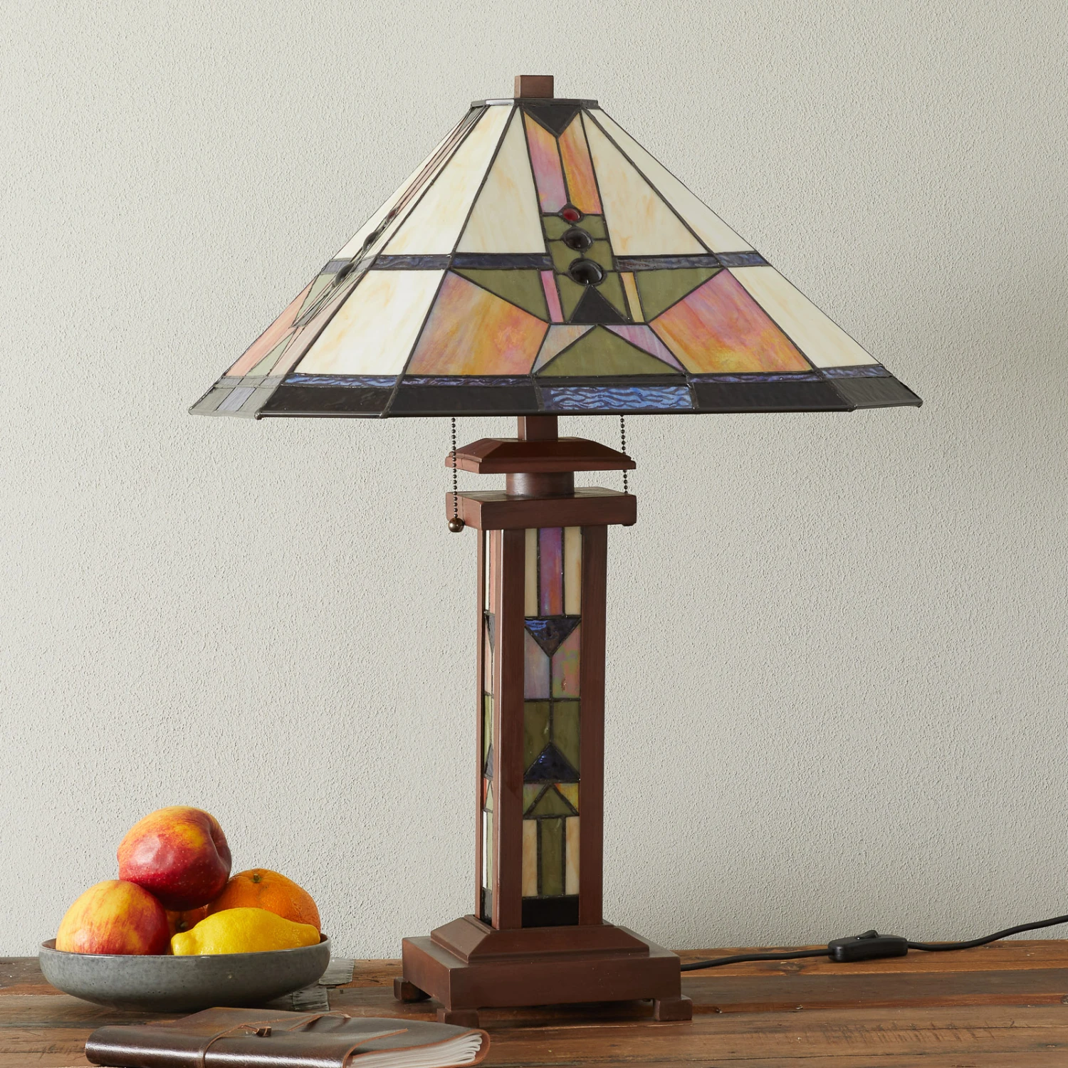 Tischleuchte Leondra Im Tiffanystil 4 Tischleuchte Leondra Im Tiffanystil – Bild 2
