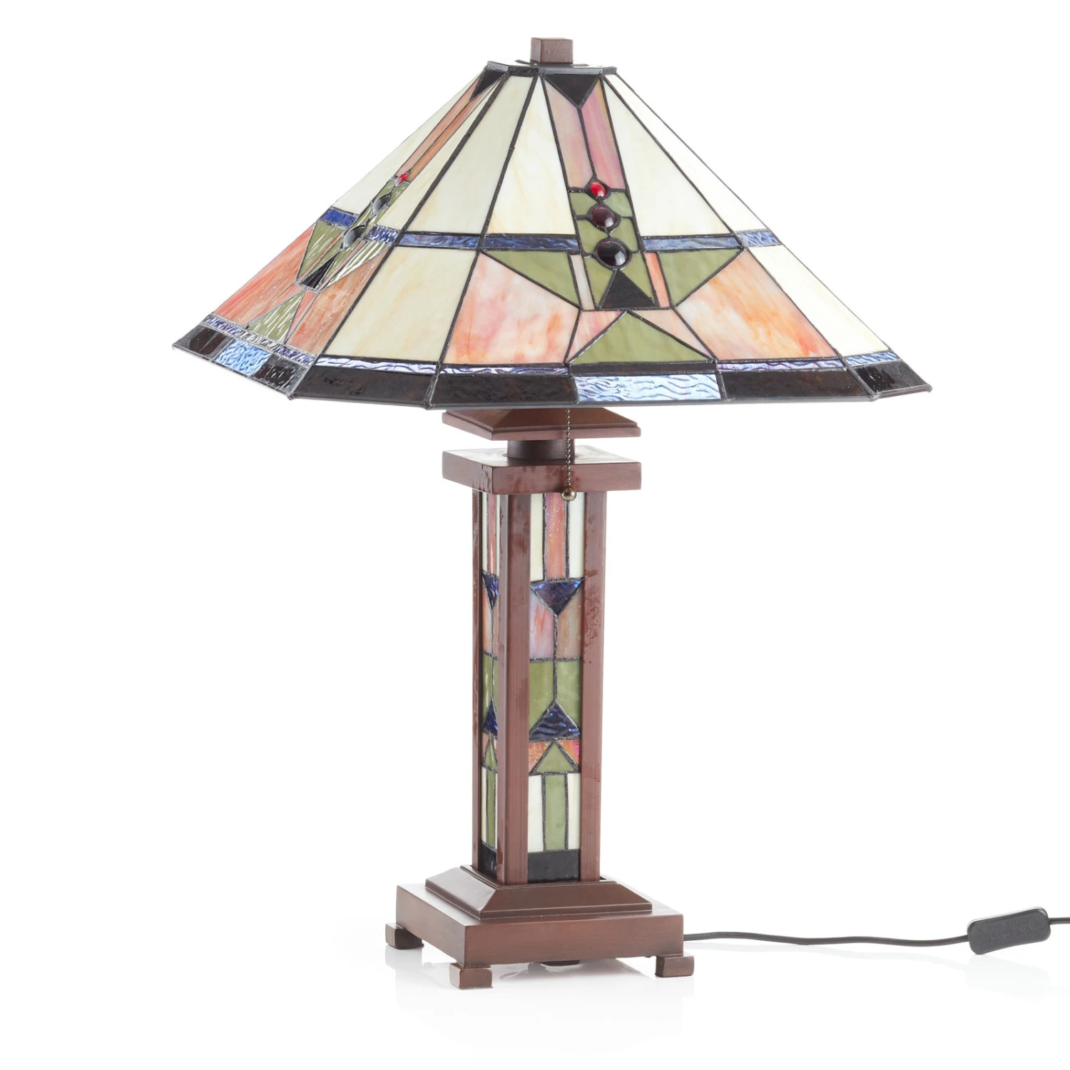 Tischleuchte Leondra Im Tiffanystil 5 Tischleuchte Leondra Im Tiffanystil – Bild 3