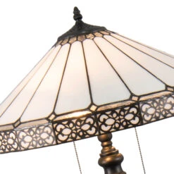 Stehleuchte 5210 Mit Weiß-schwarzem Glasschirm -Beleuchtung Rabatte 6064353 2