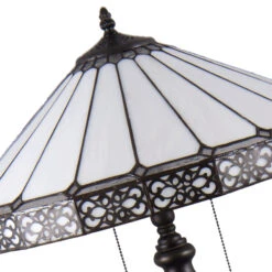 Stehleuchte 5210 Mit Weiß-schwarzem Glasschirm -Beleuchtung Rabatte 6064353 3