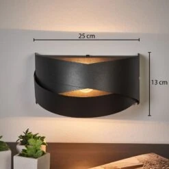 Wandlampe Tornado Schwarz -Beleuchtung Rabatte 6089025 2