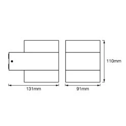 LEDVANCE Endura Style UpDown Puck Außenwandlampe -Beleuchtung Rabatte 6106150 7