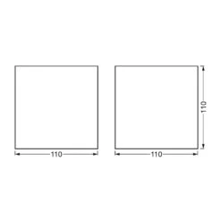 LEDVANCE SMART+ WiFi Orbis Wall Wood, 11 X 11 Cm -Beleuchtung Rabatte 6106556 4