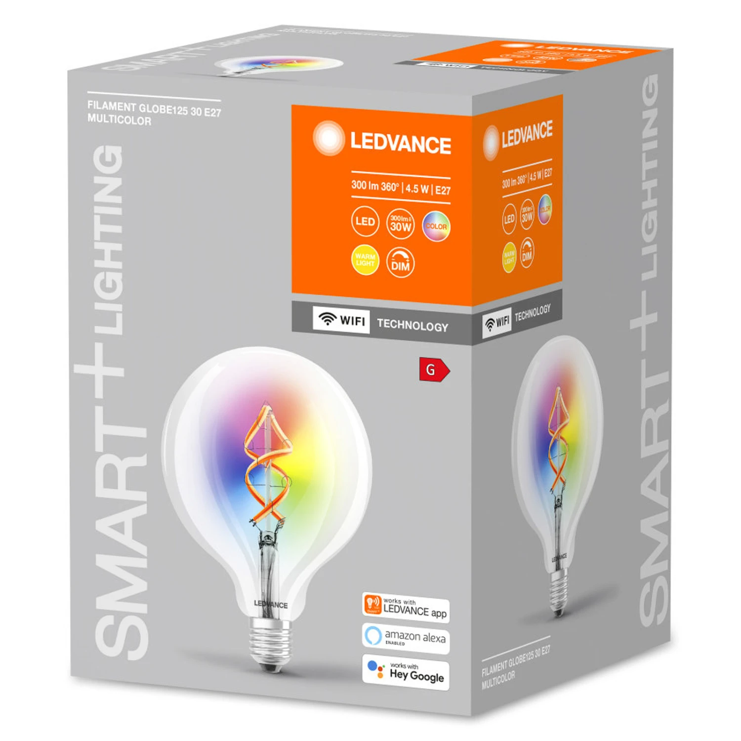 LEDVANCE SMART+ WiFi Filament Globe RGBW E27 4,5W 5 LEDVANCE SMART+ WiFi Filament Globe RGBW E27 4,5W – Bild 3