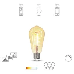 Müller Licht Tint LED-Lampe Retro Gold E27 5,5W
