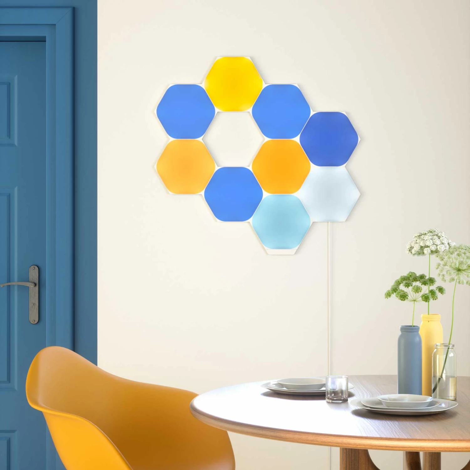 Nanoleaf Shapes Hexagons, Starter Set, 9 Panels 6 Nanoleaf Shapes Hexagons, Starter Set, 9 Panels – Bild 4