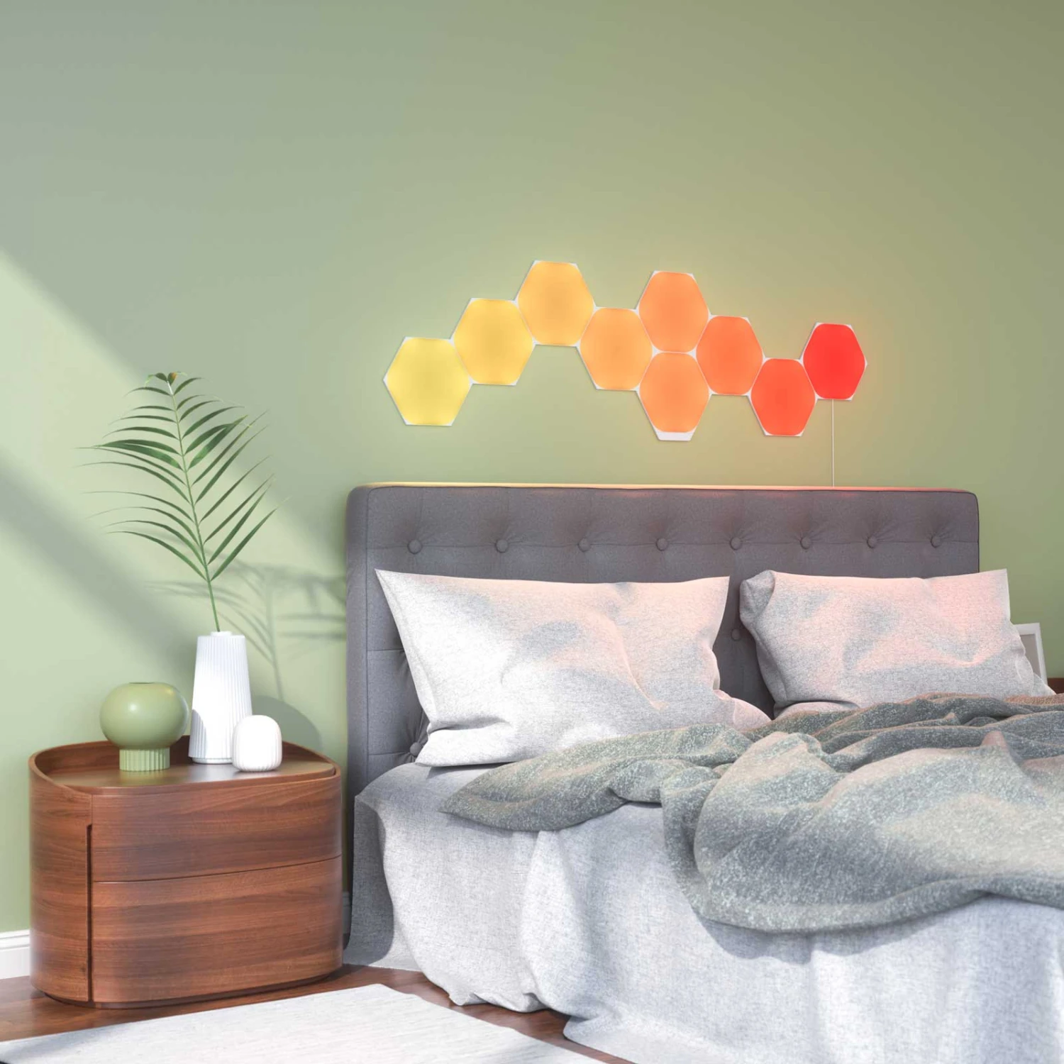 Nanoleaf Shapes Hexagons, Starter Set, 9 Panels 7 Nanoleaf Shapes Hexagons, Starter Set, 9 Panels – Bild 5