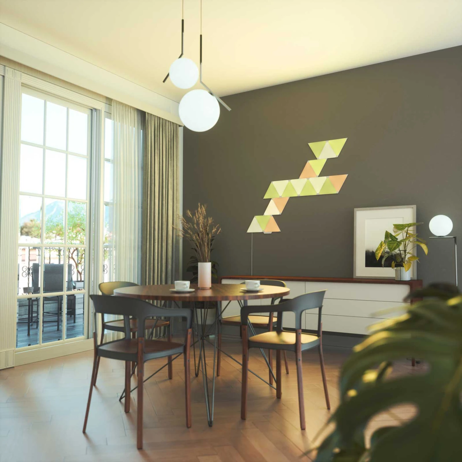 Nanoleaf Shapes Triangles, Starter Set, 9 Panels 10 Nanoleaf Shapes Triangles, Starter Set, 9 Panels – Bild 8