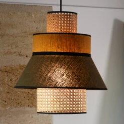 MARKET SET Singapour ML Hängelampe Khaki/curry