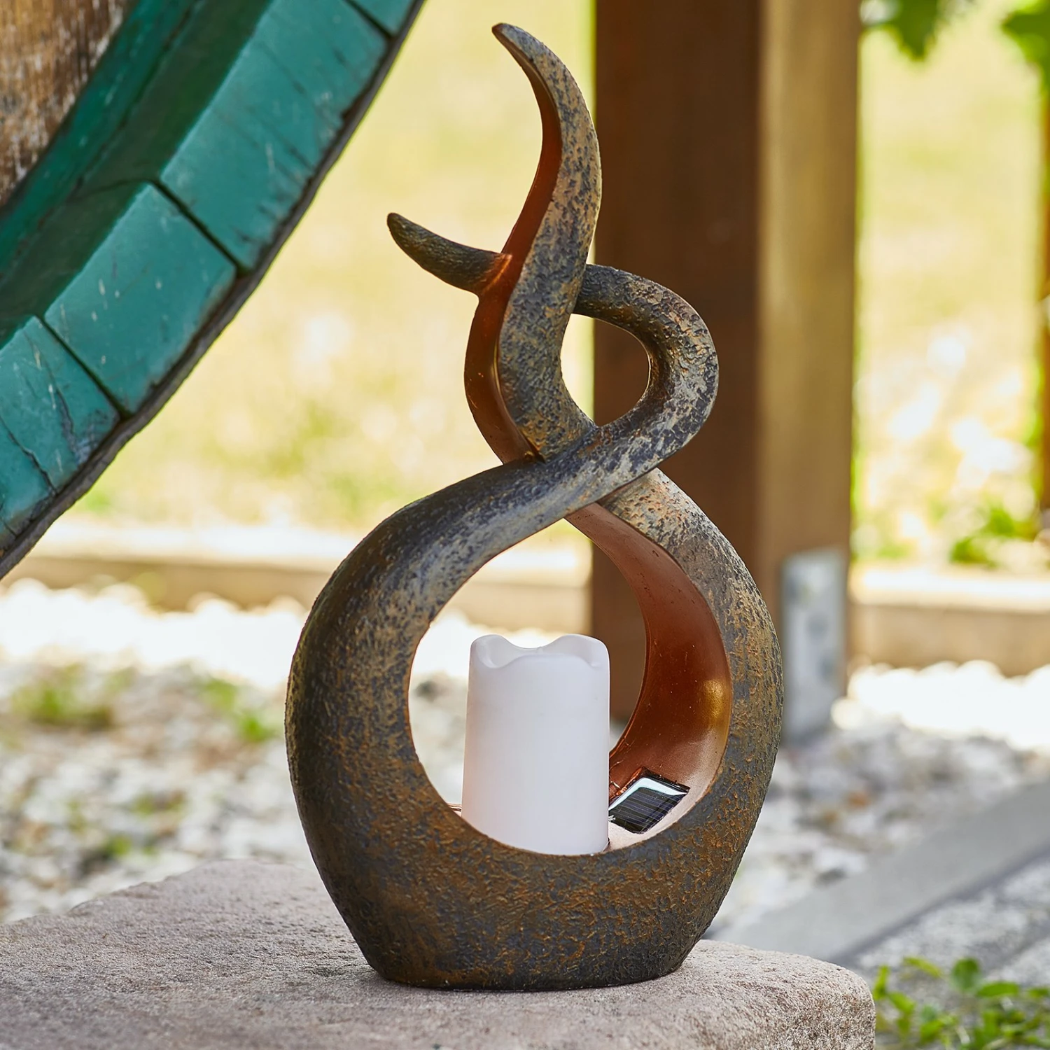 LED-Solarlampe Oriental Mit Kerzenimitat 3 LED-Solarlampe Oriental Mit Kerzenimitat