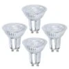 LED-Reflektor GU10 7W 600lm Warmweiß 4er-Set