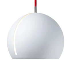 Nyta Tilt Globe Hängelampe Kabel 3m Rot Weiß