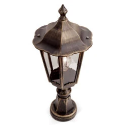 Sockelleuchte Puchberg In Schwarz-Gold -Beleuchtung Rabatte 7254785 3