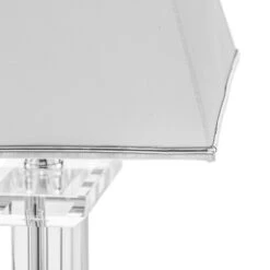 Tischleuchte Veronique, Fuß Breit, Weiß/chrom -Beleuchtung Rabatte 7255602 4