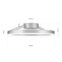 LED-Deckenleuchte Robert Ø 40 Cm 15 LED-Deckenleuchte Robert Ø 40 Cm -Beleuchtung Rabatte 7255605 6